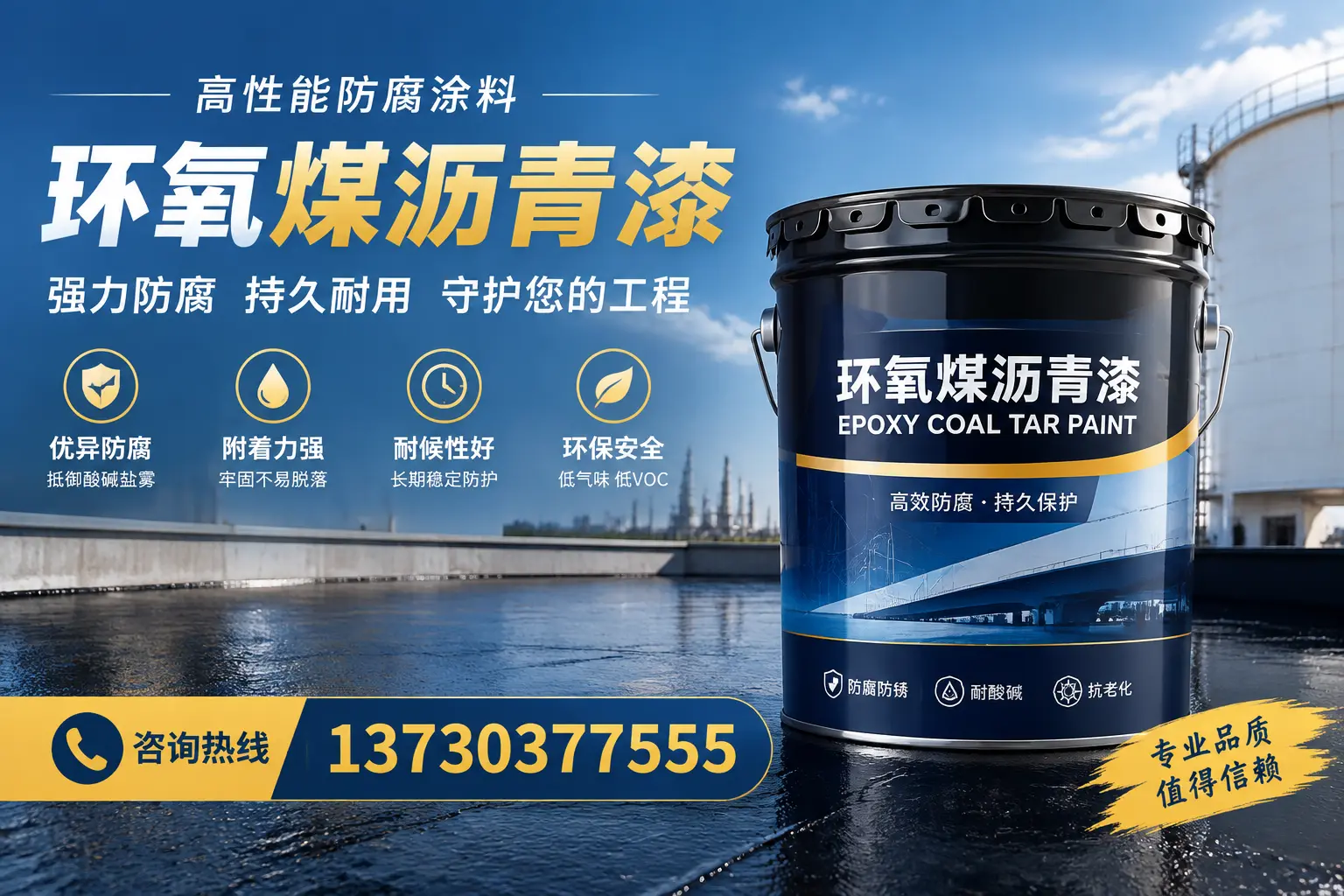 环氧煤沥青漆的耐久性分析,适合襄都的使用场景